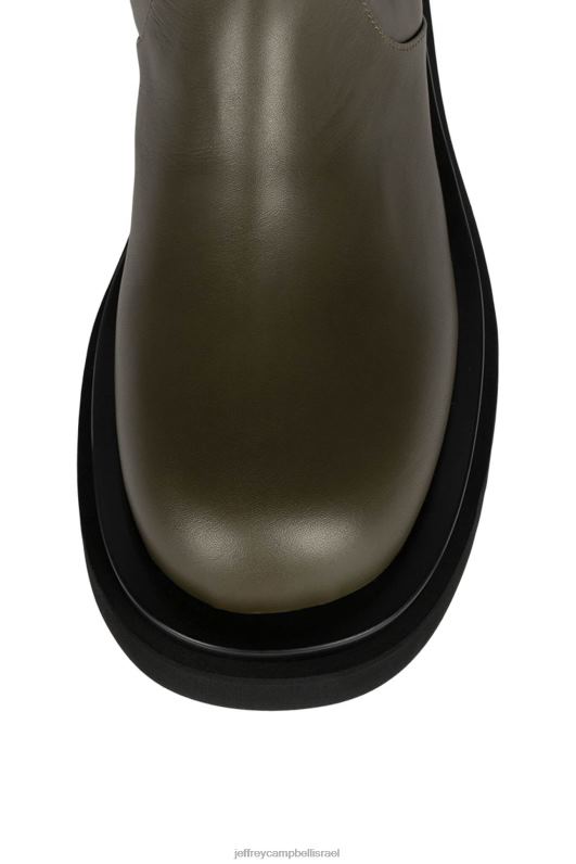 il Jeffrey Campbell tanked-kh מגפיים מברך עד ירך נשים ירוק כהה NN6N6805