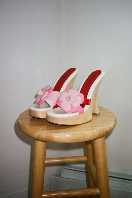 il Jeffrey Campbell u-grow-grl סנדל פלטפורמה נשים קומבו פטנט לבן ורוד NN6N6962