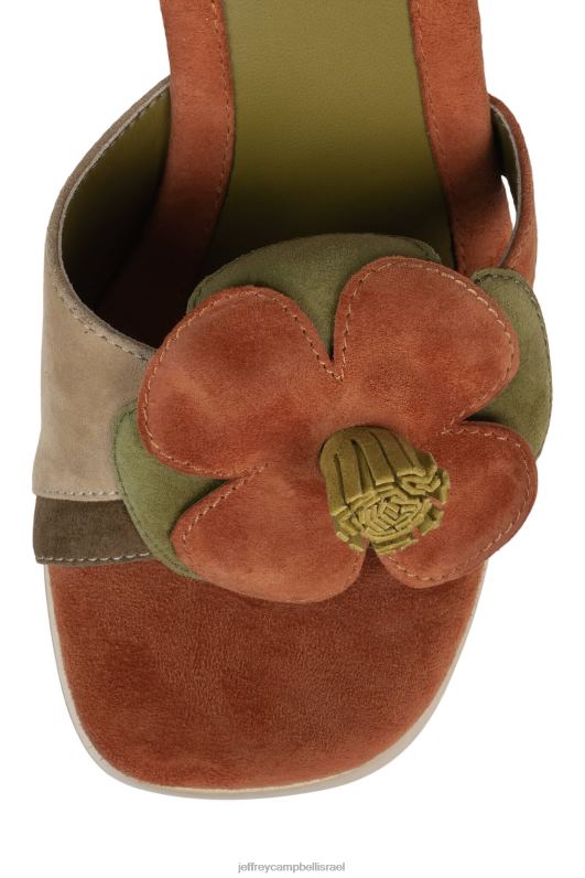 il Jeffrey Campbell u-grow-grl סנדל פלטפורמה נשים קומבו זמש חאקי חום NN6N6963