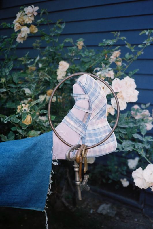 il Jeffrey Campbell vibez סנדל פלטפורמה נשים משובץ כחול NN6N61121