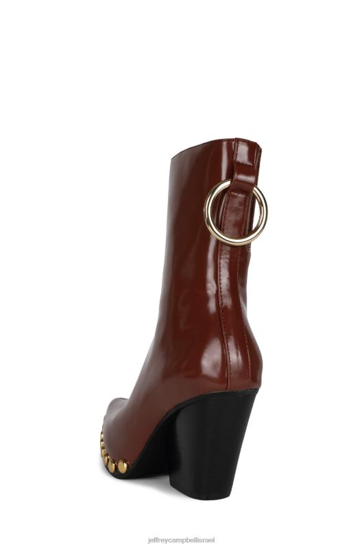 il Jeffrey Campbell walton-sr2 מגפי קרסול נשים זהב אדום NN6N6549