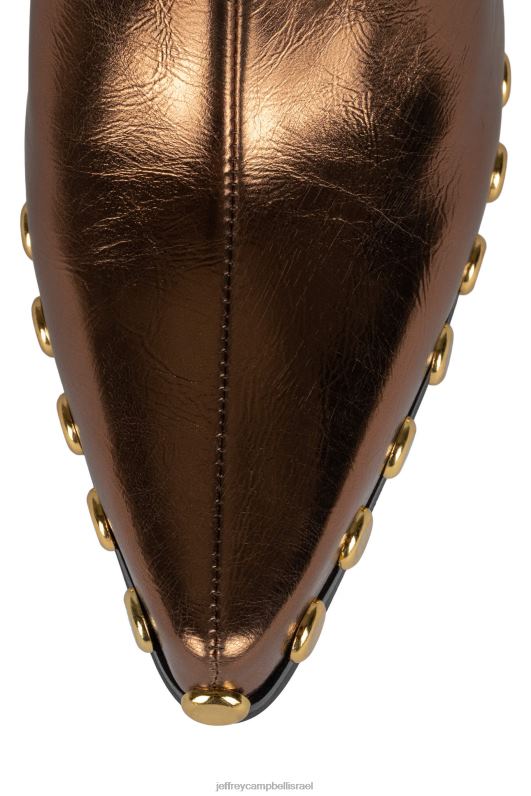 il Jeffrey Campbell walton-sr2 מגפי קרסול נשים זהב מתכתי ברונזה NN6N6550