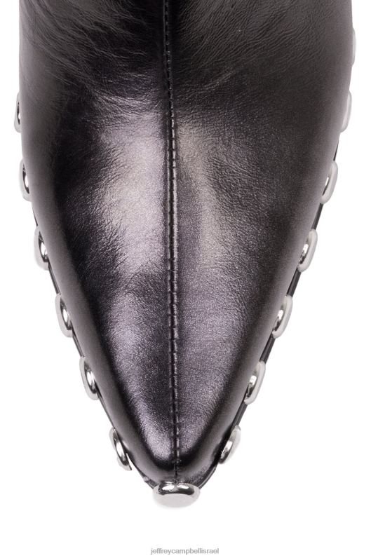 il Jeffrey Campbell walton-str מגפי קרסול נשים שחור מתכתי NN6N6355
