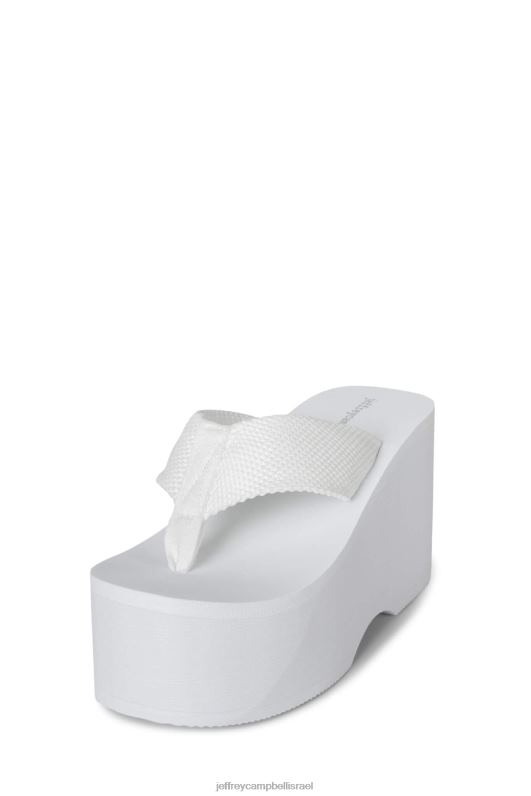 il Jeffrey Campbell wavin סנדל פלטפורמה נשים לבן NN6N6150