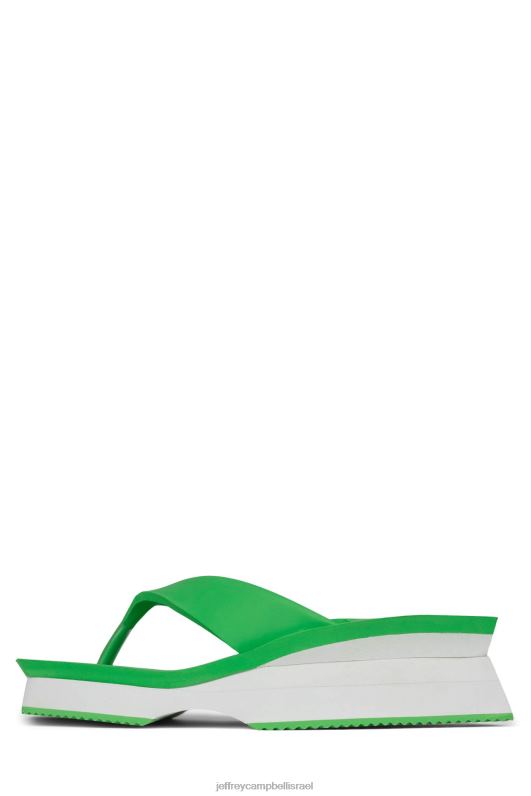 il Jeffrey Campbell y2k סנדל פלטפורמה נשים ירוק לבן NN6N61200