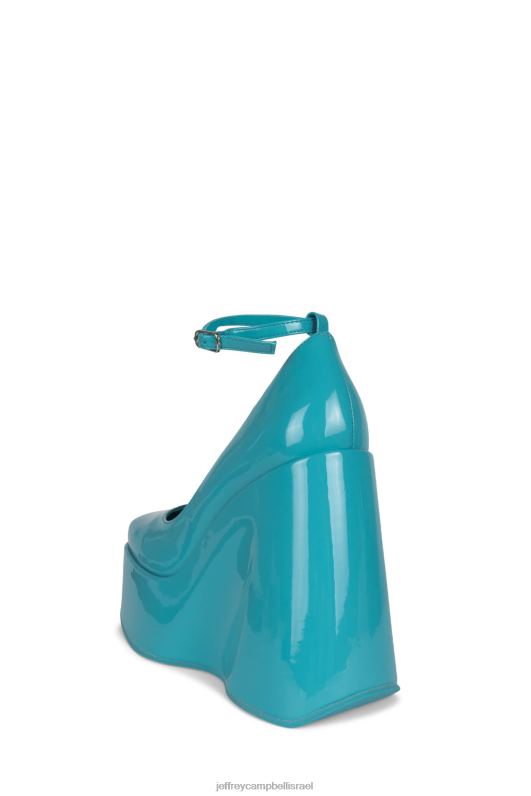 il Jeffrey Campbell yazmin משאבת פלטפורמה נשים פטנט אקוומרין NN6N61275