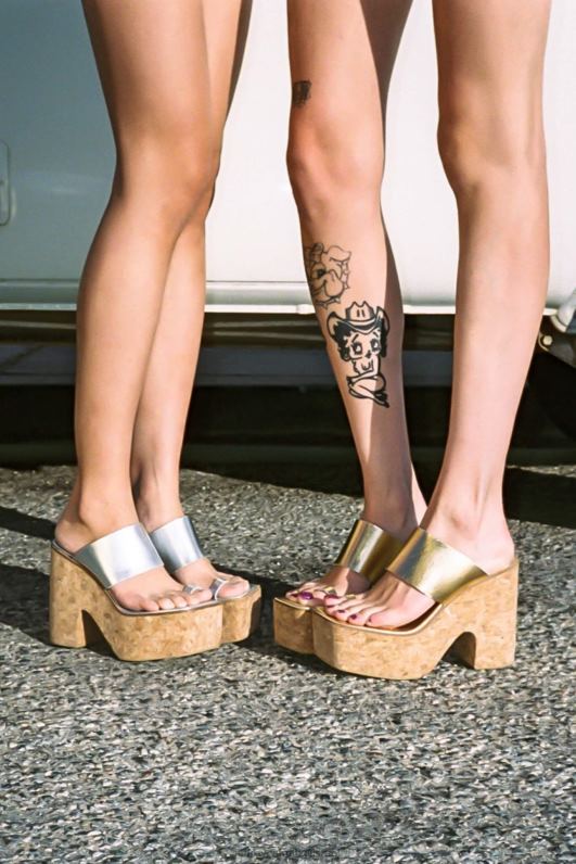 il Jeffrey Campbell yesmina-st סנדל פלטפורמה נשים כסף NN6N61142